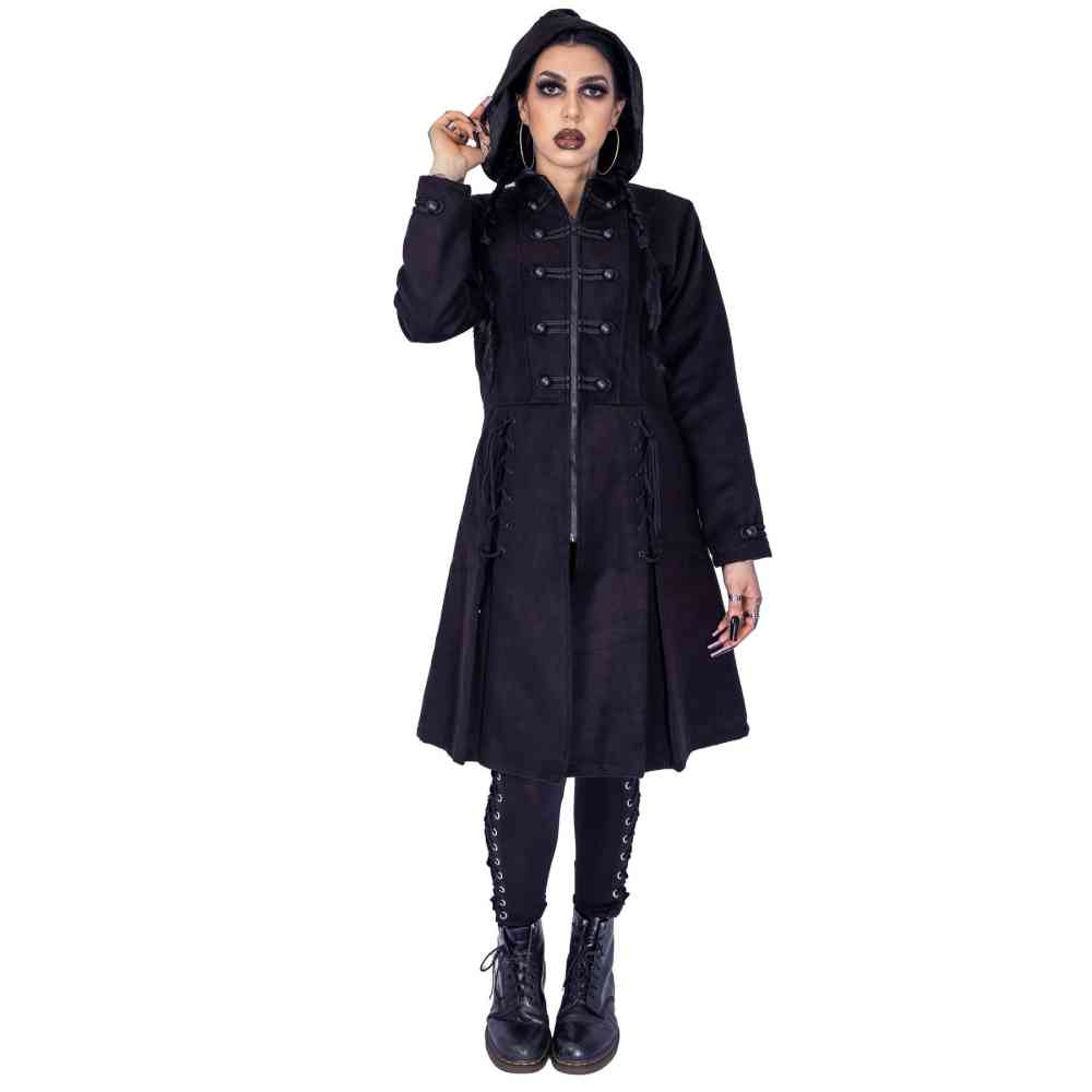 Poizen Industries - HAUNT Manteau d'hiver - Noir